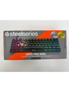 SteelSeries Apex Pro Mini Gaming Keyboard 60% Form Factor Omnipoint Adjustable S